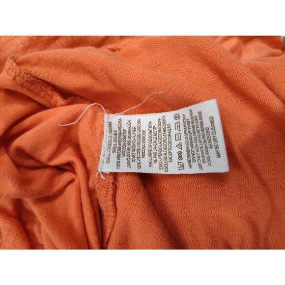 FREE PEOPLE ORANGE EMBROIDERED 2 LAYER PEASANT TOP SIZE XS - Picture 14 of 14